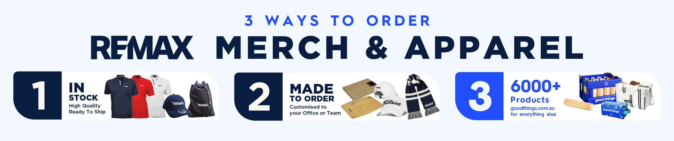 3 Ways to Order: In Stock, Made to Order, 6000+ Products on goodthings.com.au