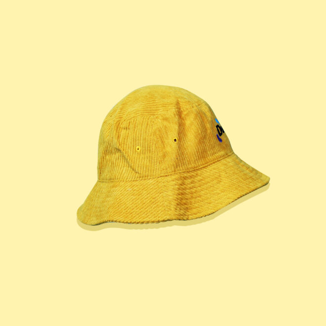 Colour Block Corduroy Bucket Hat