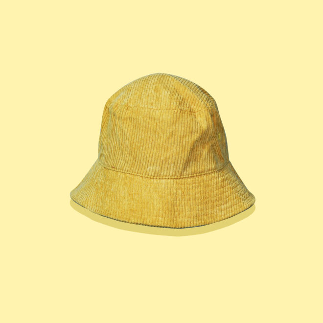 Colour Block Corduroy Bucket Hat