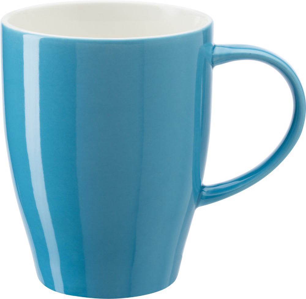 1124_lightblue Solid Coloured Two Tone Mug