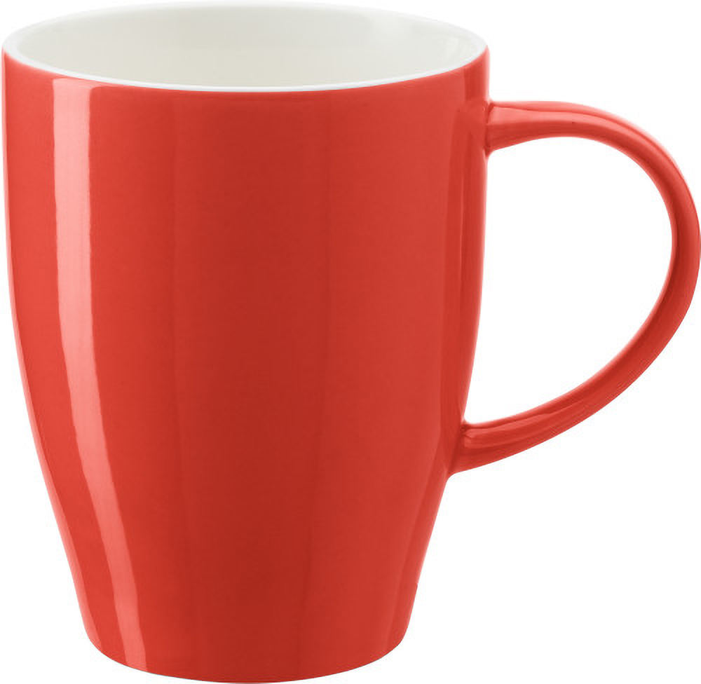 1124_red Solid Coloured Two Tone Mug
