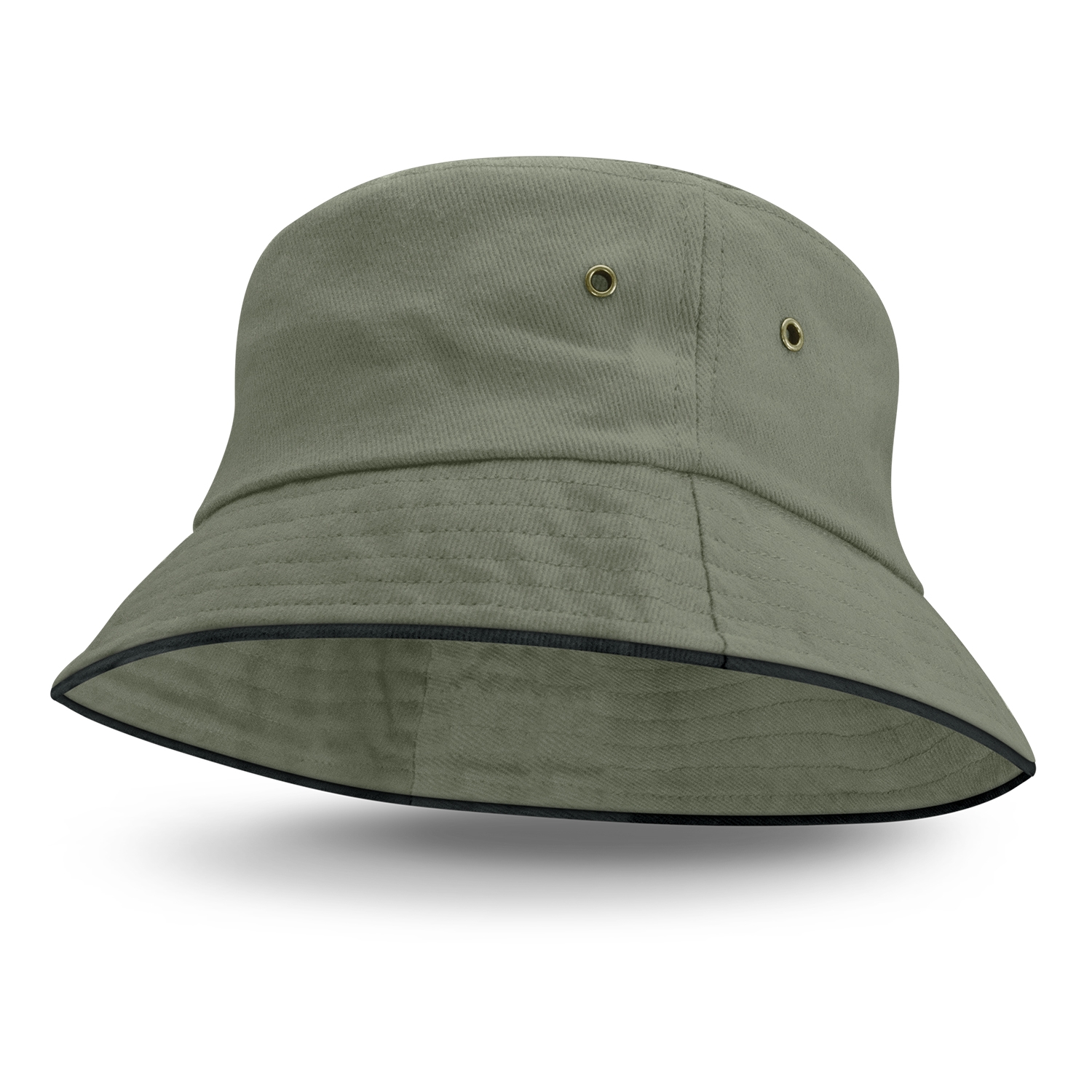 Bondi Bucket Hat – Black Sandwich Trim