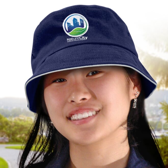 Seaside Bucket Hat – White Edge
