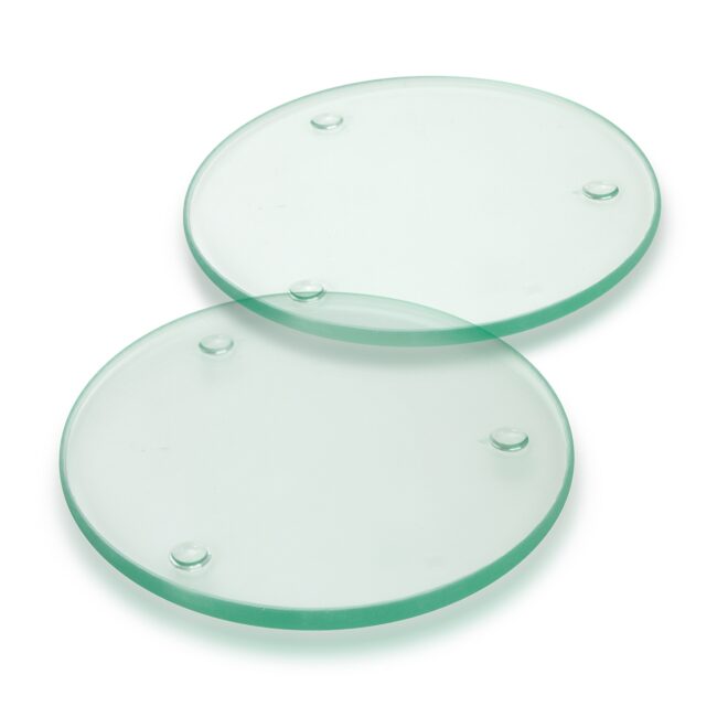 Venice Glass Coaster Set of 2 – Round