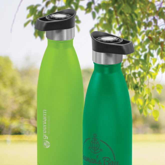 Mirage Powder Coated Vacuum Bottle – Push Button Lid