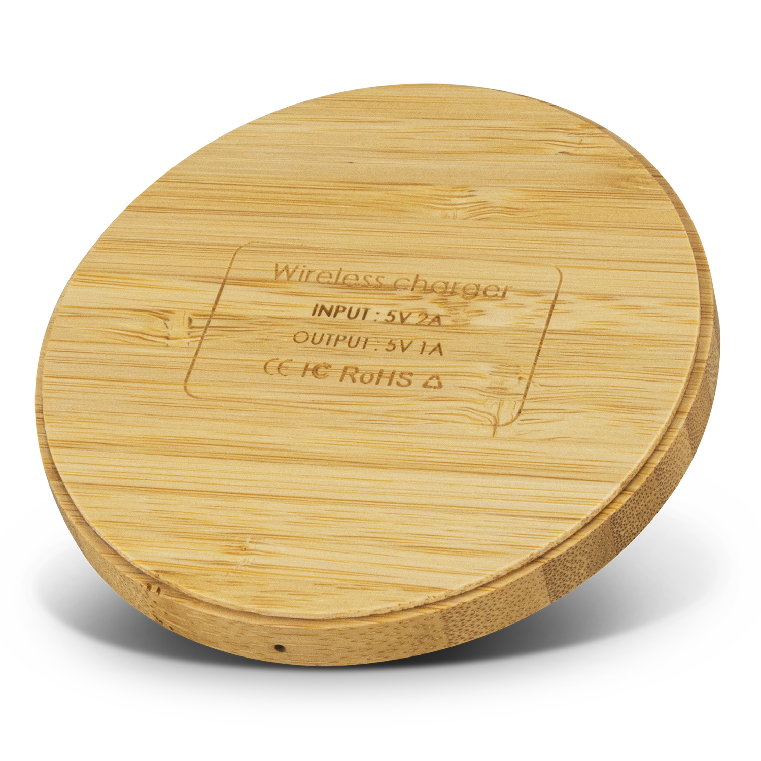 Vita Bamboo Wireless Charger – Round