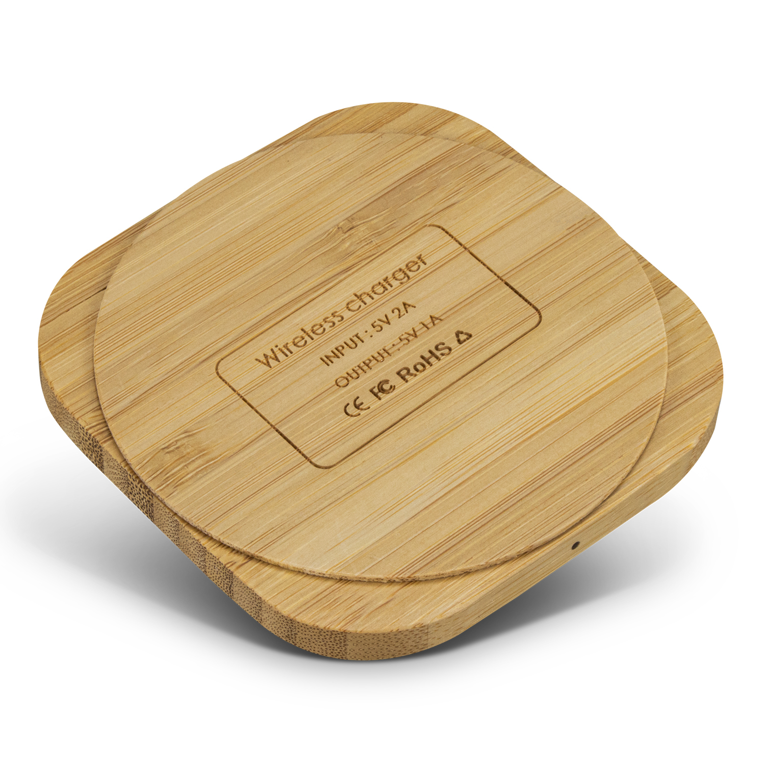 Vita Bamboo Wireless Charger – Square