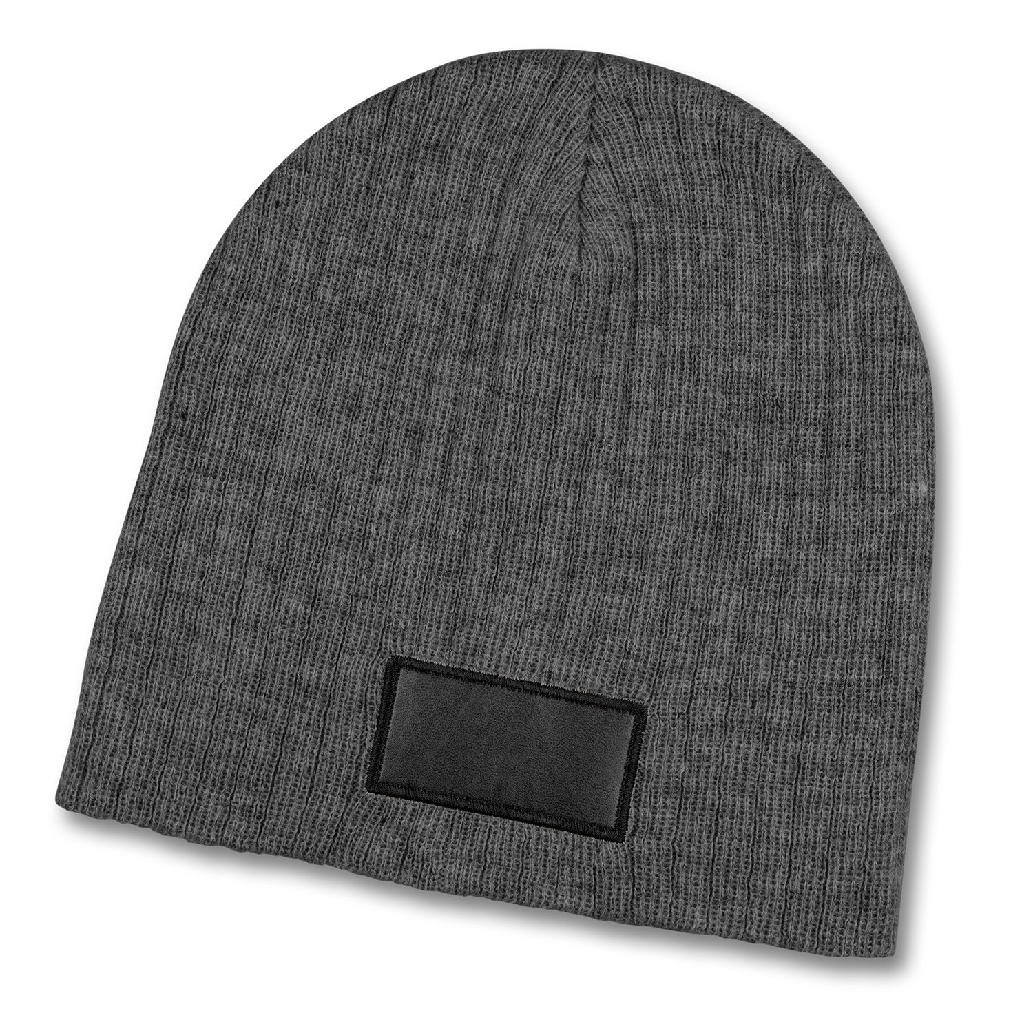 Nebraska Heather Cable Knit Beanie With Patch