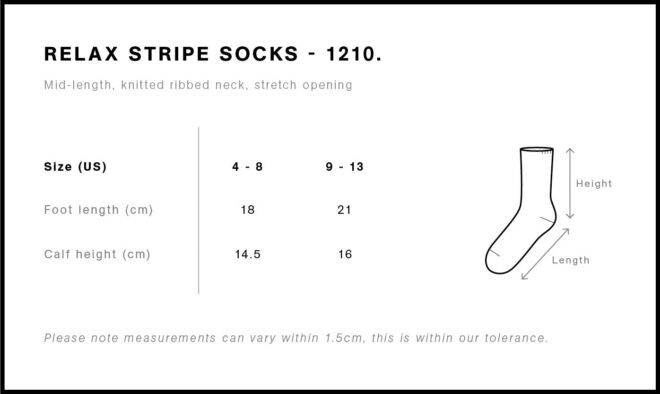 Relax Stripe Socks (2 Pairs)