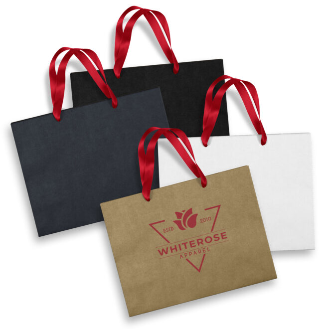 Large Ribbon Handle Paper Bag