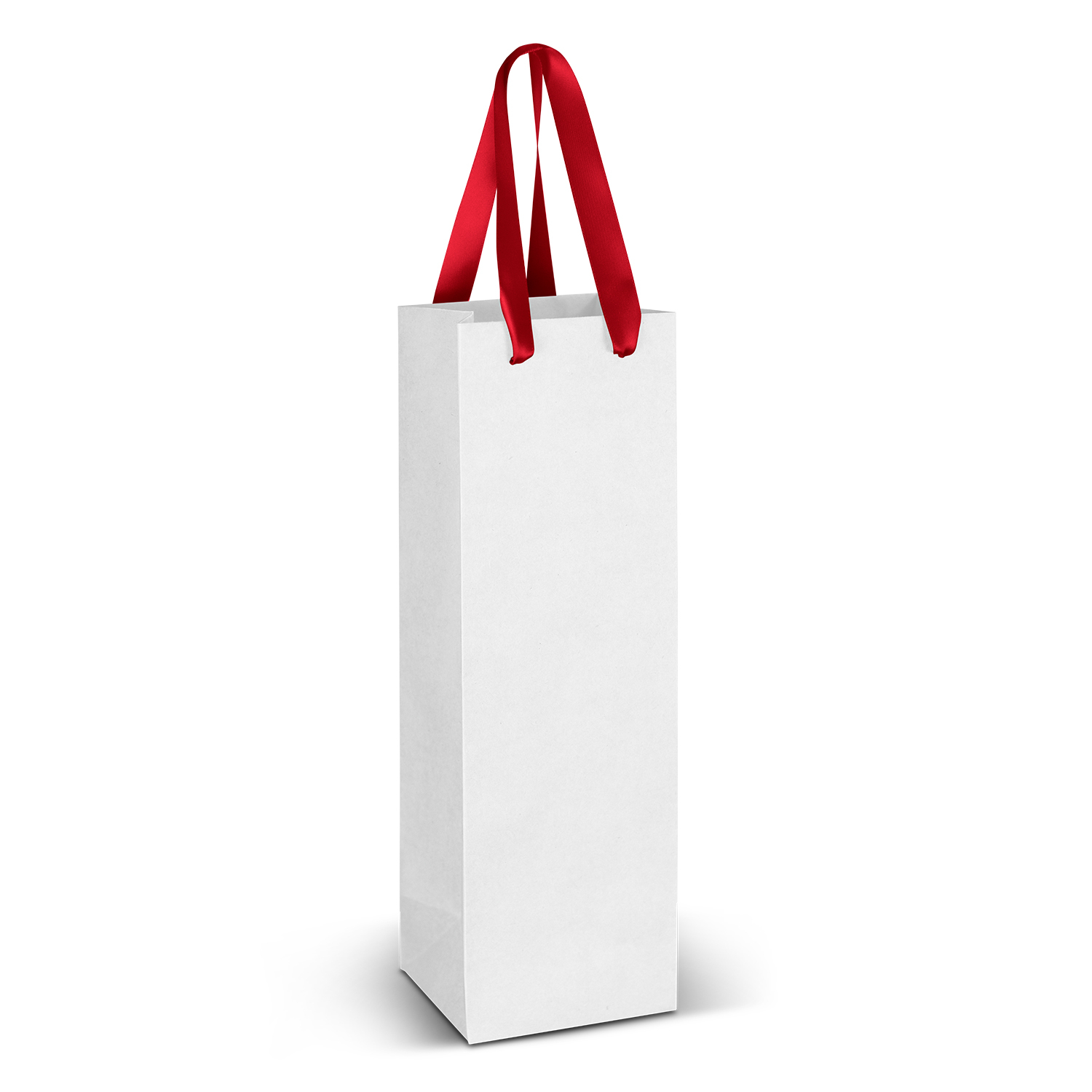 Wine Ribbon Handle Paper Bag – Full Colour