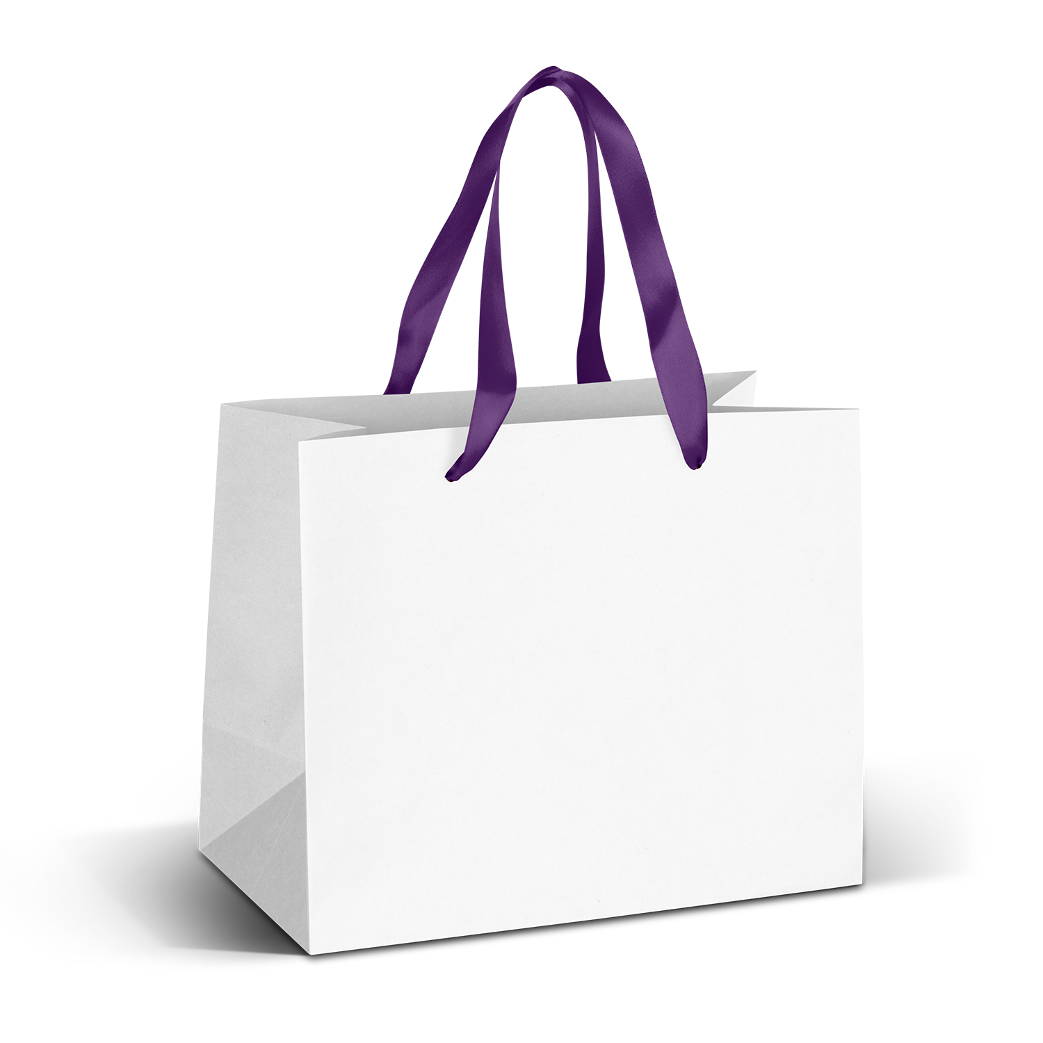 Medium Ribbon Handle Paper Bag – Full Colour