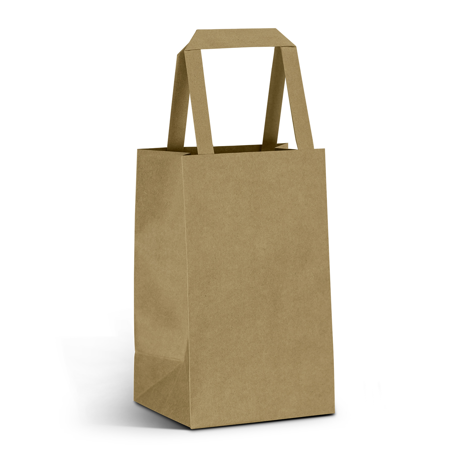 Small Flat Handle Paper Bag Portrait