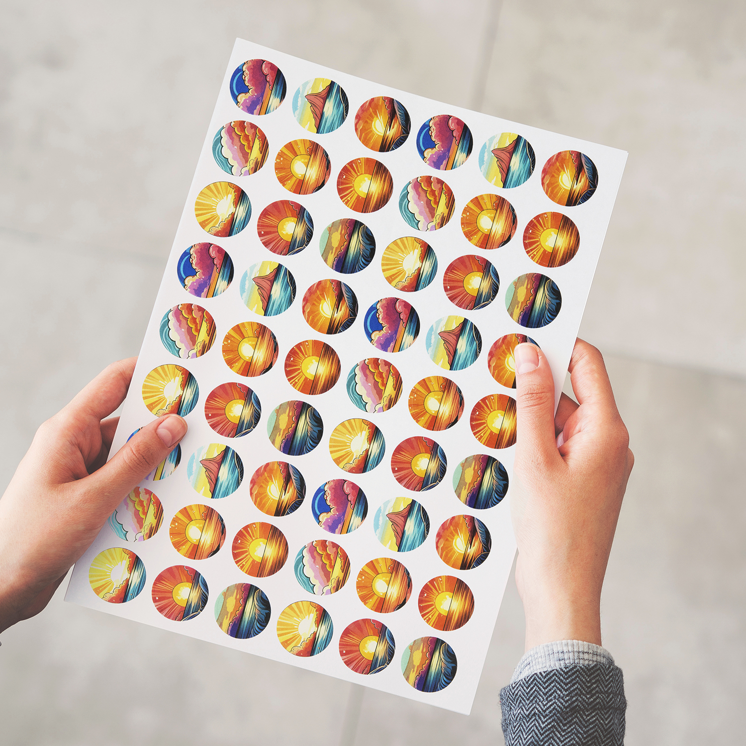 Sticker Sheet 26mm Circle – Matte