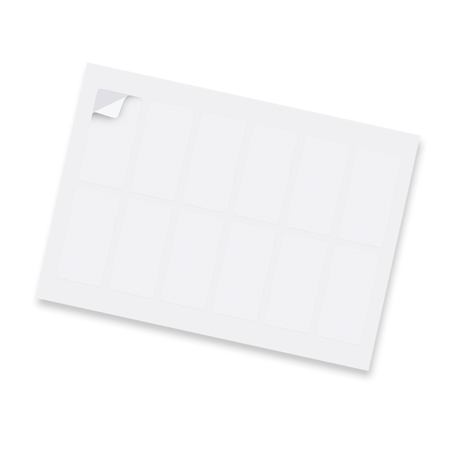 Sticker Sheet 40x80mm Rectangle – Matte