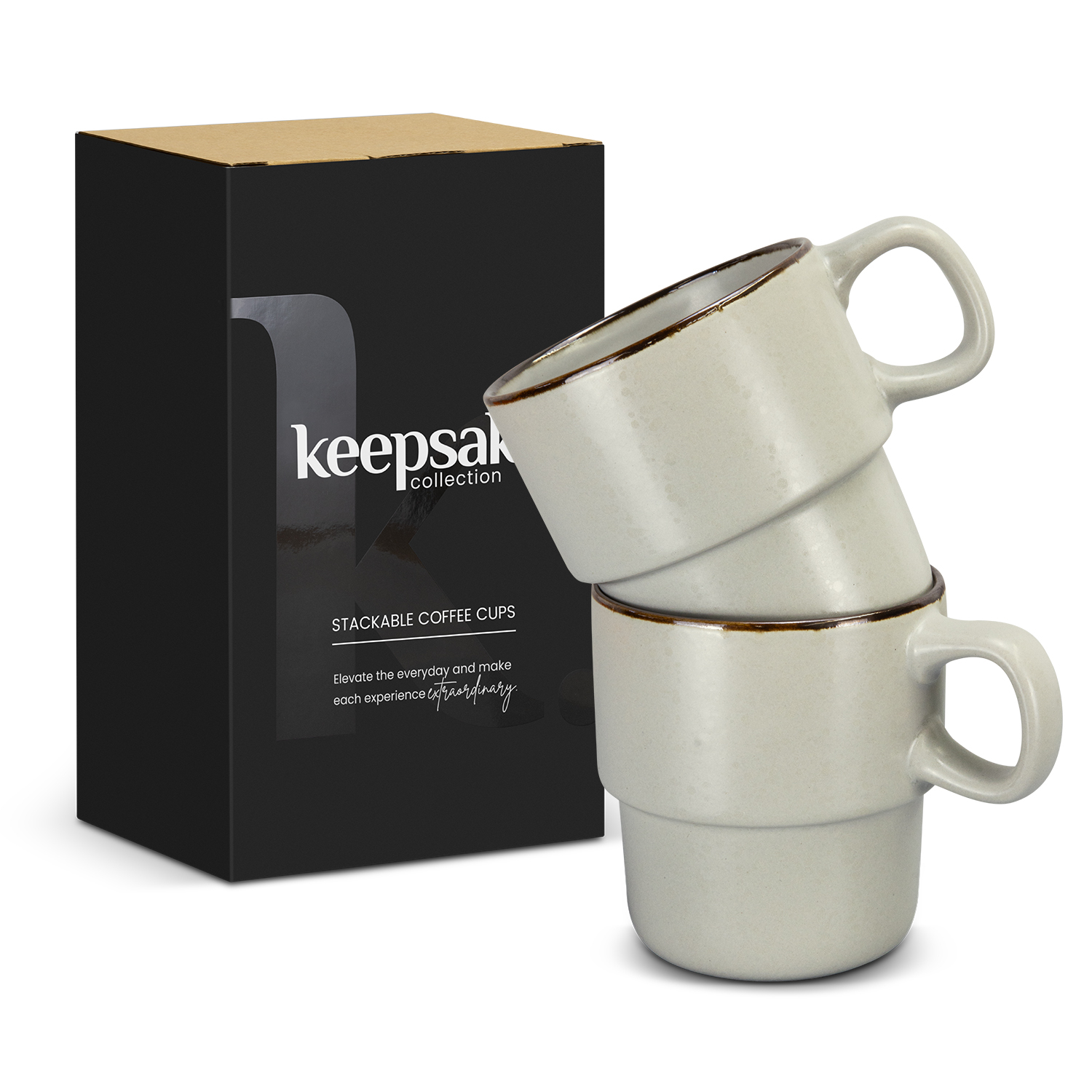 Keepsake Stackable Coffee Cup – Set of 2