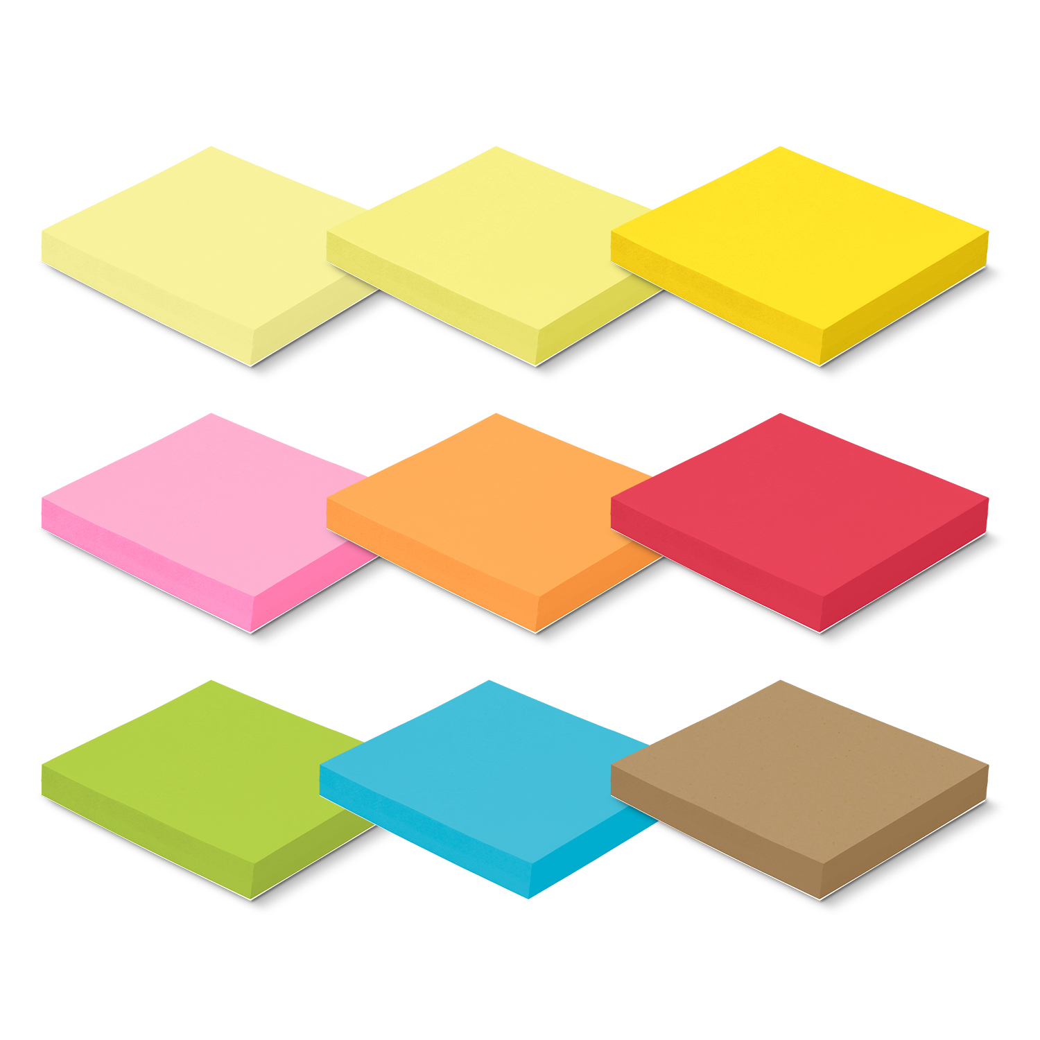 Coloured Sticky Pad 70 x 75mm – 100 Sheets