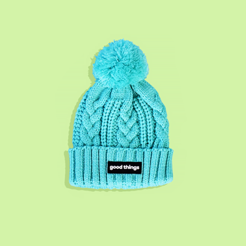 Bailey Knitted Beanie with Pompom