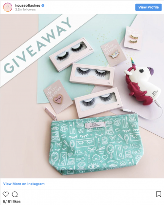 Colourful Giveaway Post By House Of Lashes