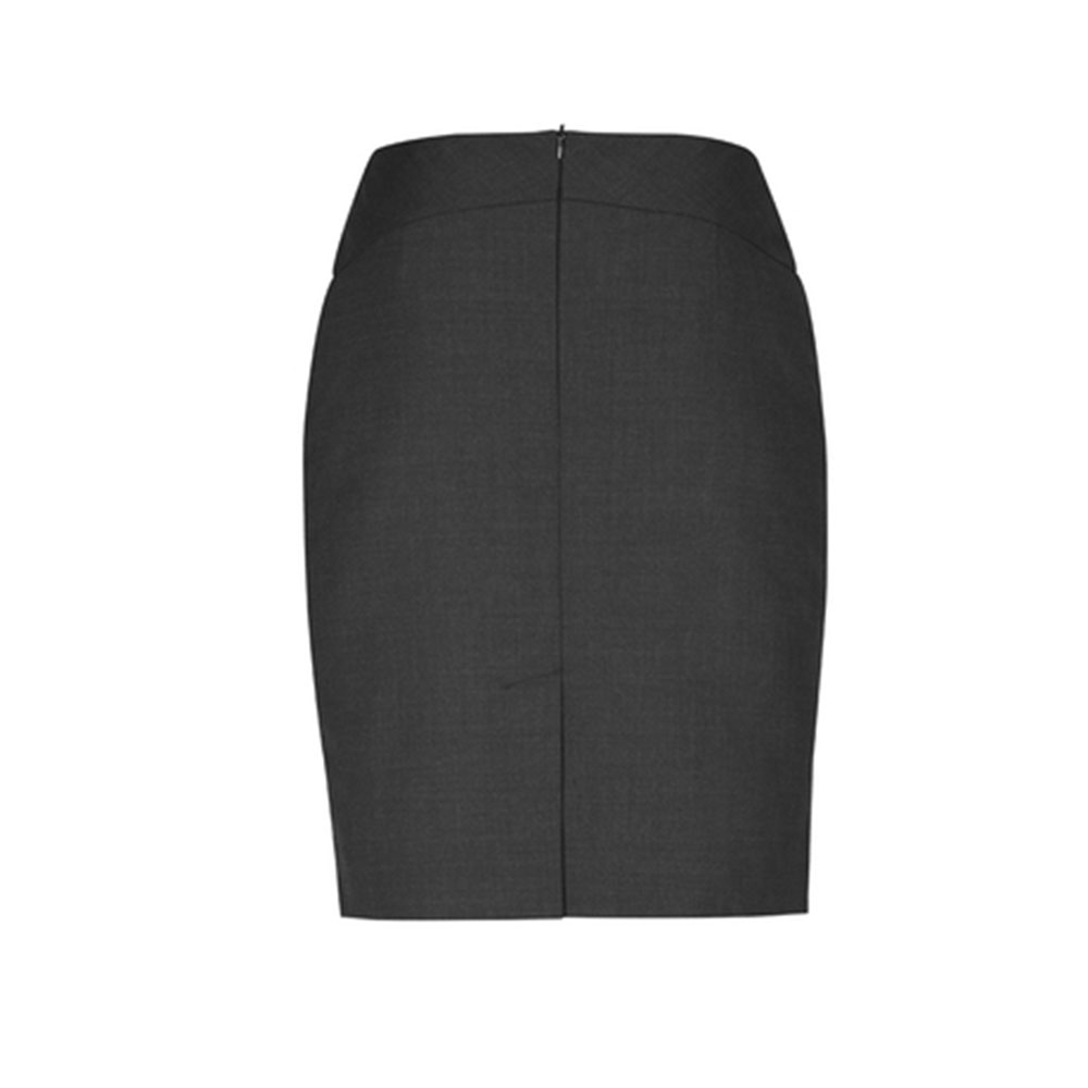 24014_charcoalback Ladies Chevron Band Skirt
