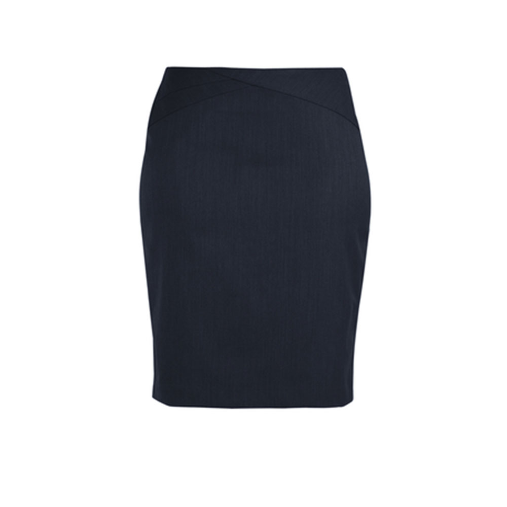 24014_navyblue Ladies Chevron Band Skirt