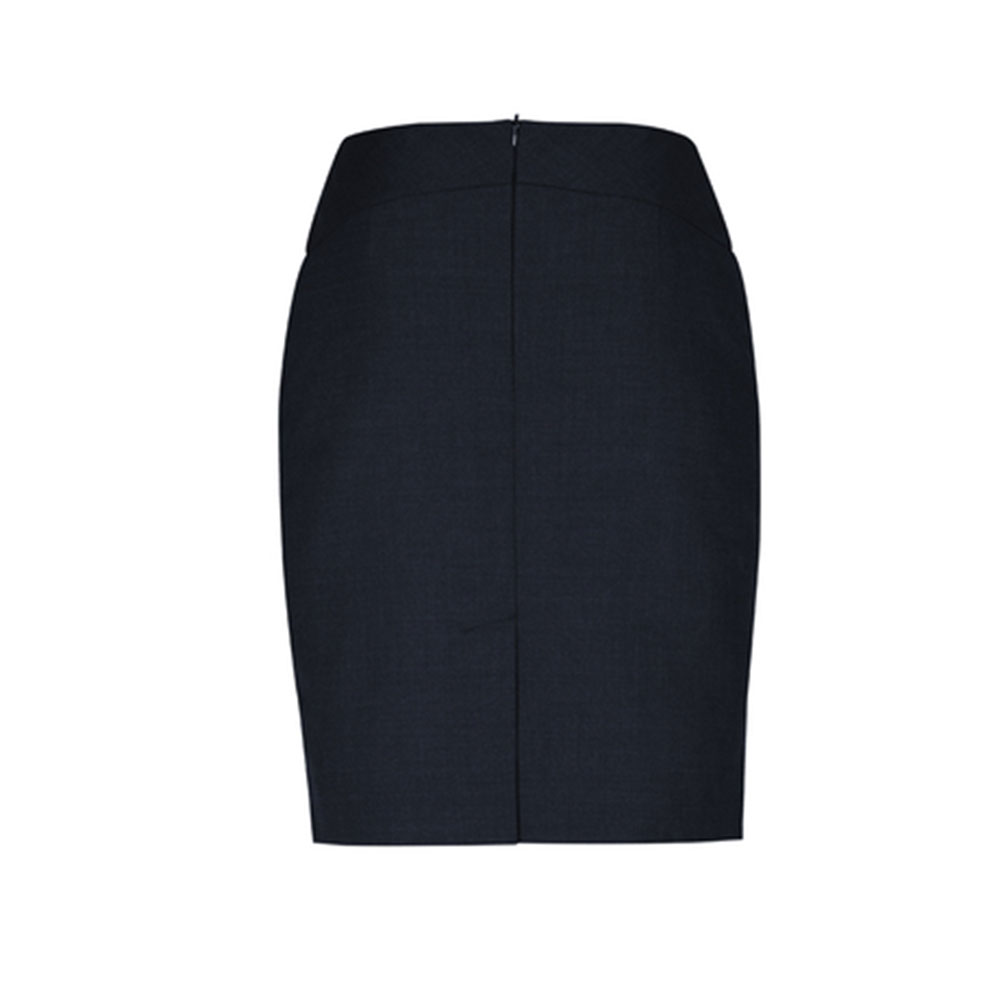 24014_navyblueback Ladies Chevron Band Skirt