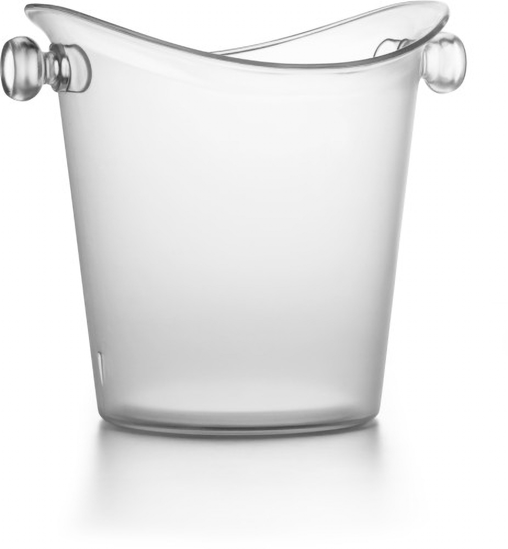 3739_clear Frosted plastic cooler/ice bucket.