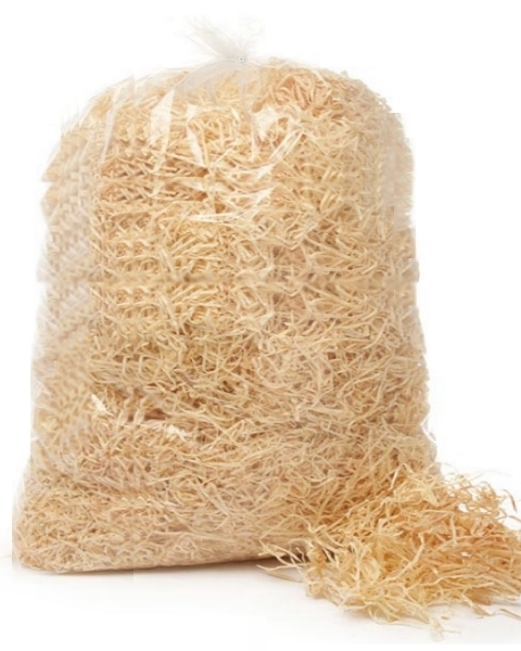 3mm Wood Wool Shred – Bag – 1kg