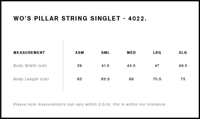 Wo’s Pillar String Singlet
