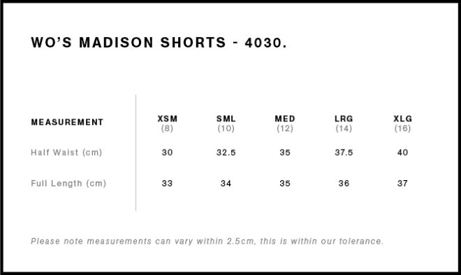 Wo’s Madison Shorts