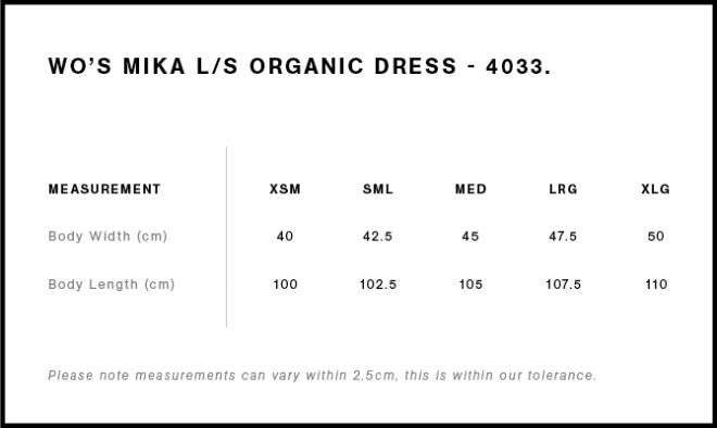 Wo’s Mika Organic L/s Dress