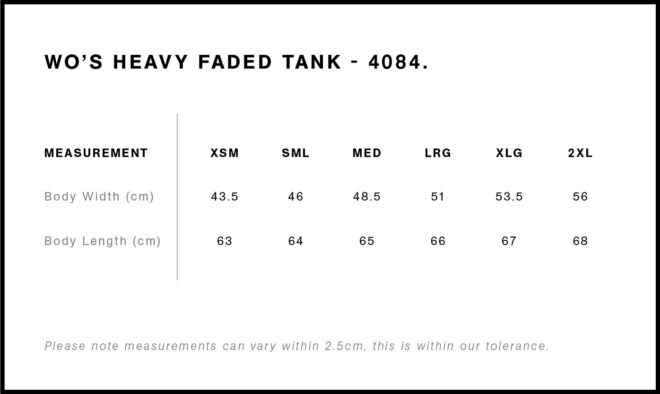 Wo’s Heavy Faded Tank