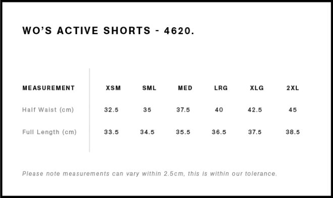 Wo’s Active Shorts