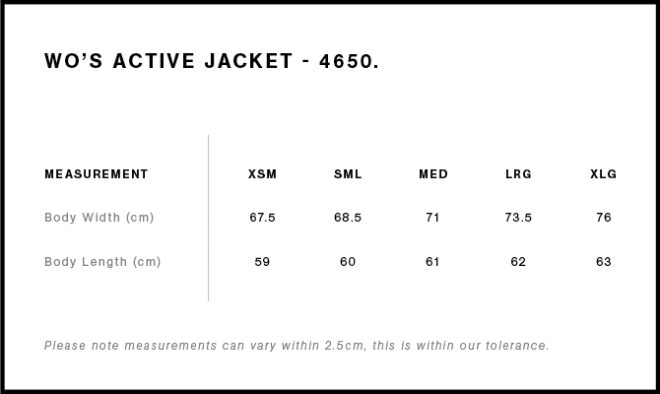 Wo’s Active Jacket
