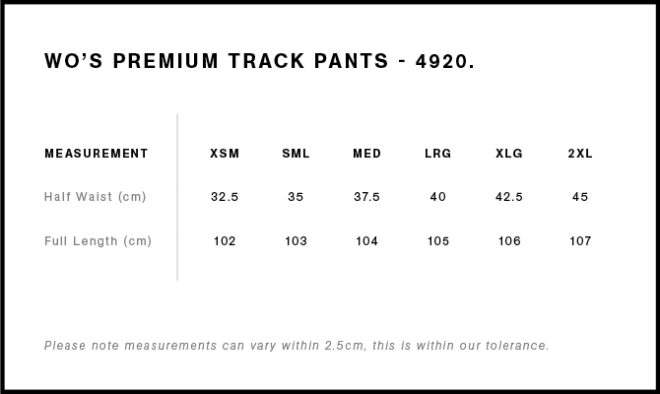 Wo’s Premium Track Pants