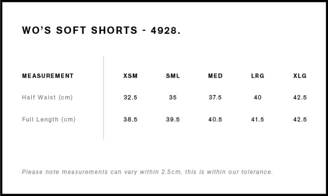 Wo’s Soft Shorts