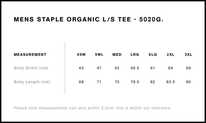 Mens Staple Organic L/S Tee
