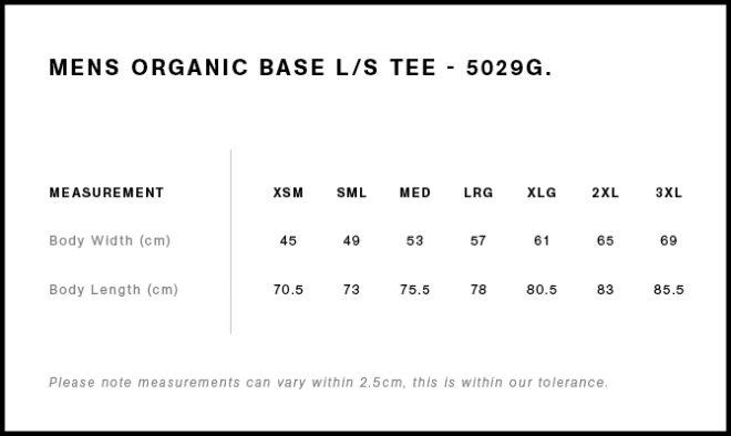 Mens Base Organic L/s Tee