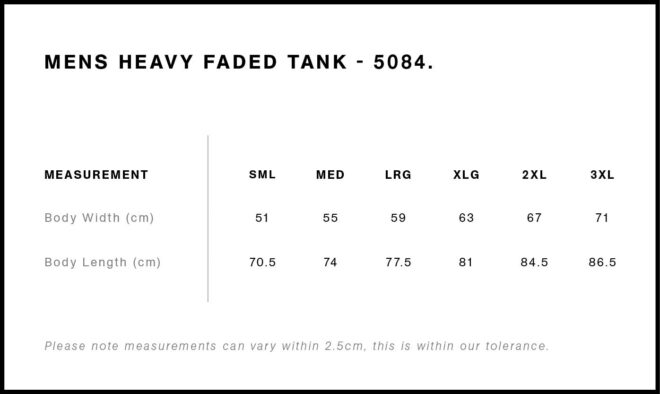 Mens Heavy Faded Tank