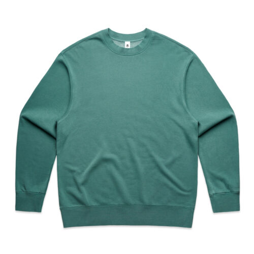 Mens Faded Crew – Teal