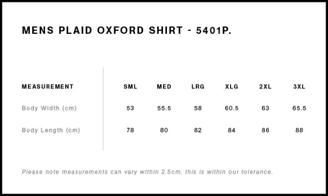 Mens Plaid Oxford Shirt