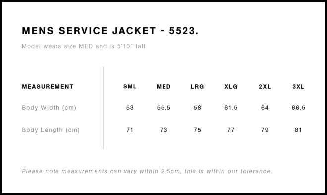 Mens Service Jacket