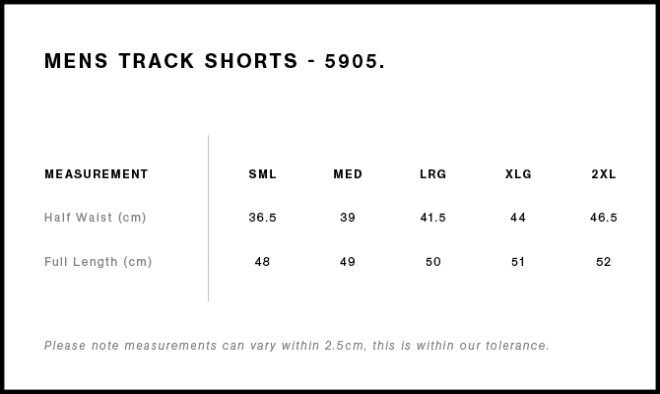 Mens Track Shorts