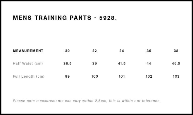 Mens Training Pants