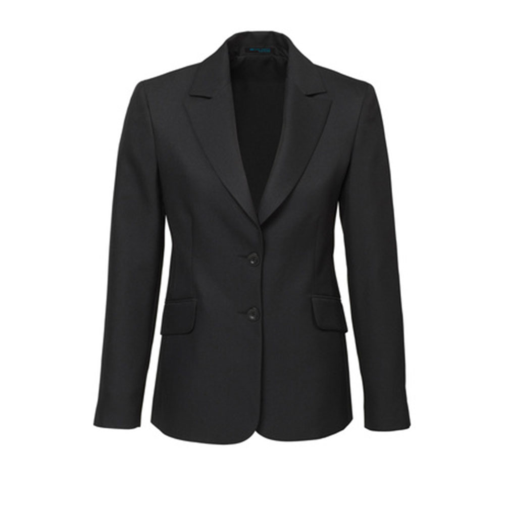 60112_charcoal Ladies Longline Jacket
