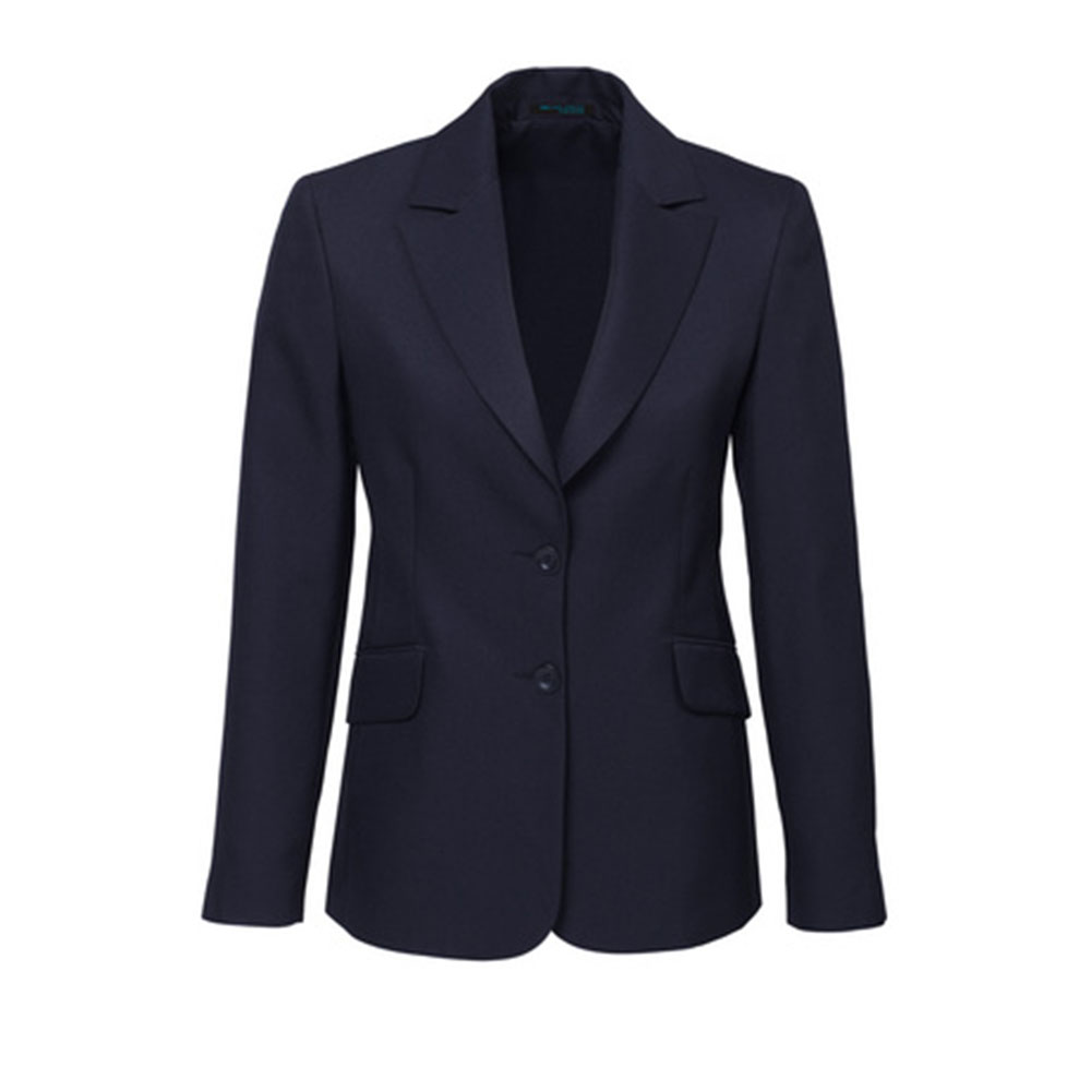 60112_navyblue Ladies Longline Jacket