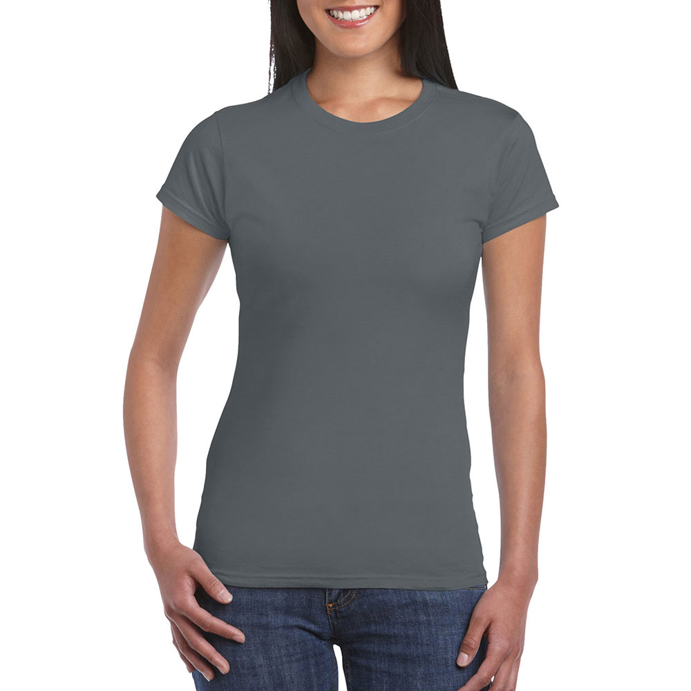 64000L_charcoal Soft Style Ladies T-Shirt