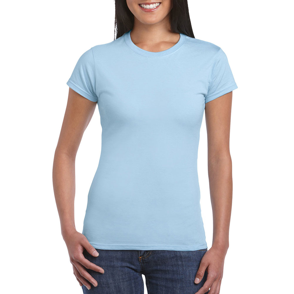 64000L_lightblue Soft Style Ladies T-Shirt