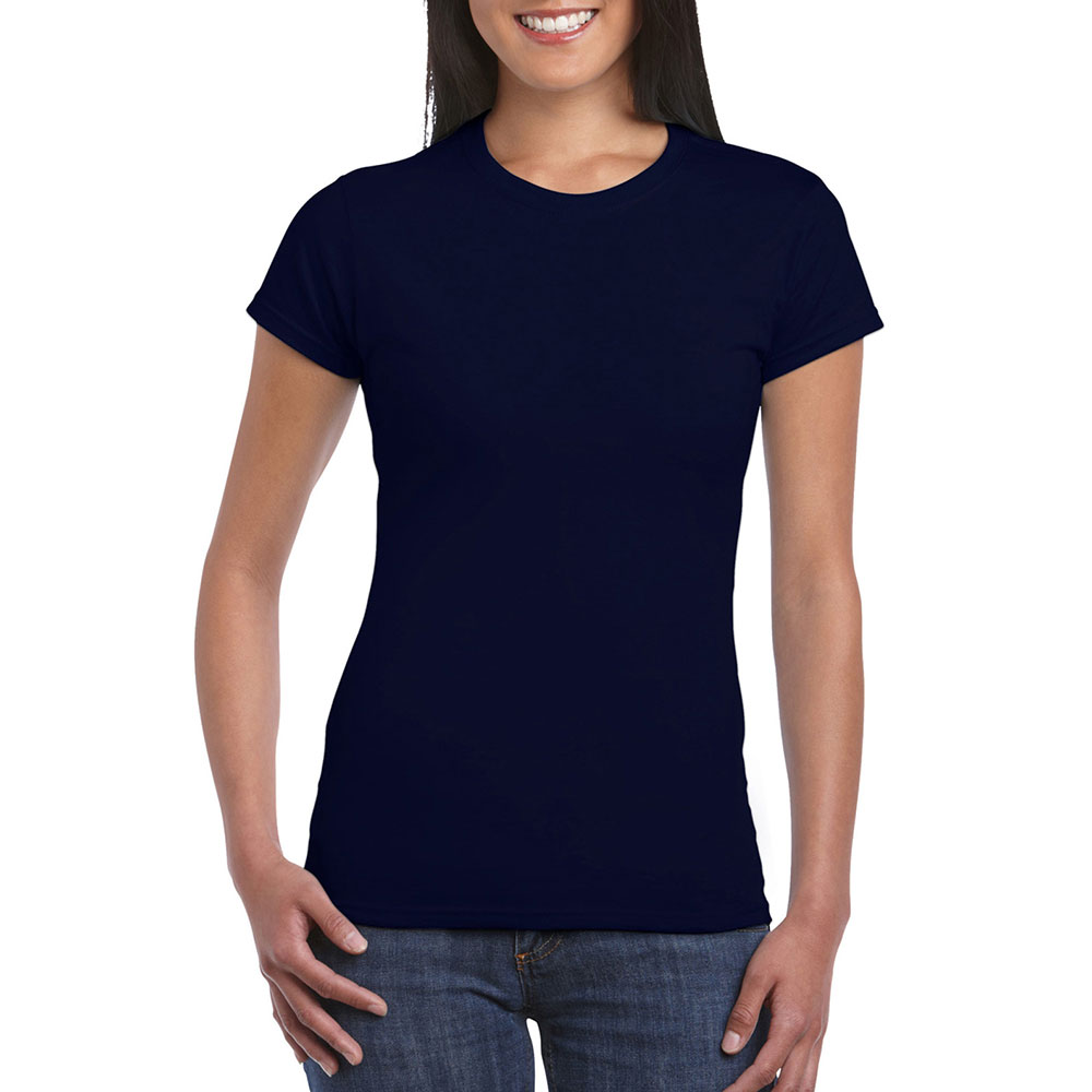 64000L_navyblue Soft Style Ladies T-Shirt