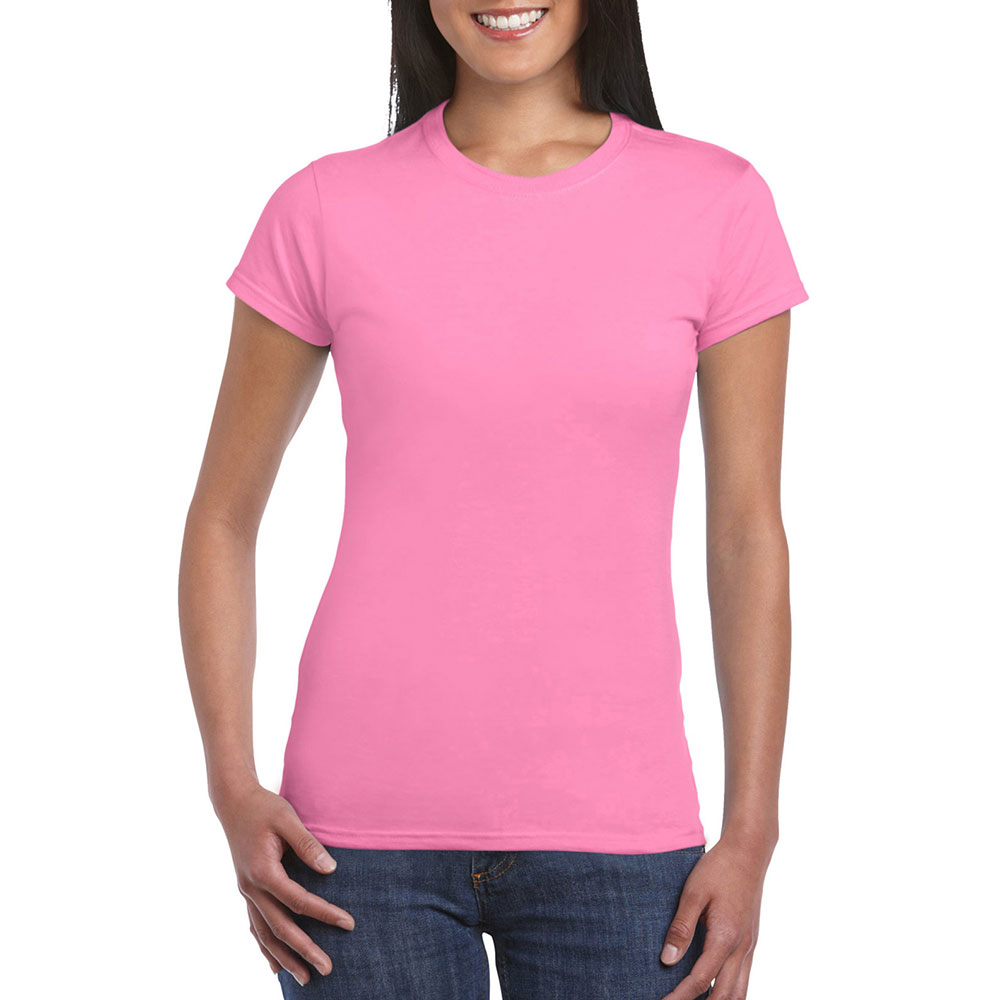 64000L_pink Soft Style Ladies T-Shirt